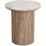 House Nordic Okrugao pomoćni stol s pločom stola u mramornom dekoru ø 45 cm Athens – u