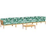  5-dijelna set vrtnih sofa od paleta s jastucima od drva bagrema | shoptok.hr