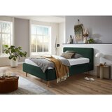 Meise Möbel temno zelena oblazinjena postelja brez letvenega dna 120x200 cm mattis – | Shoptok.si