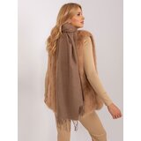 Wool Fashion Italia Scarf-AT-SZ-23185.62P-dark beige | Shoptok.si