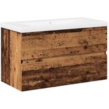 vidaXL Omarica z umivalnikom inženirski les 81x39,5x49 cm | Shoptok.si