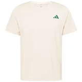 Adidas Funkcionalna majica 'Sports Club Graphic' kremna / smaragd