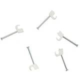 Objemka z žeblji (4 mm - 7 mm, 18 mm, 20 kos, Bele barve)