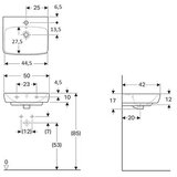 Geberit LAVABO ZIDNI SELNOVA SQUARE 500X420 GEBERIT 500.310.01.7 | ePonuda.com