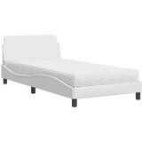  The Living Store Postelja z vzmetnico bela 100x200 cm umetno usnje - Postelja, (21496670) | Shoptok.si