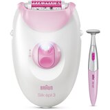 Braun silk-épil 3 SE3-202 pink epilator SE3-202 pnk epilator Cene