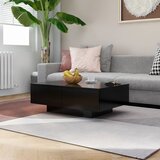  Stolić za kavu crni 90 x 60 x 31 cm od konstruiranog drva | shoptok.hr