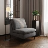 Rodier Siv fotelj iz šenilje Belle – | Shoptok.si