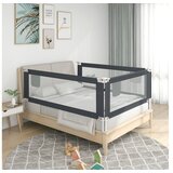  Posteljno varovalo za malčke temno sivo 200x25 cm blago | Shoptok.si