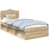  Okvir za krevet s uzglavljem Sonoma hrast 90 x 200 cm | shoptok.hr