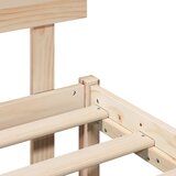  Krevetna konstrukcija Smeđa 150 x 200 cm Čvrsto borovo drvo | shoptok.hr