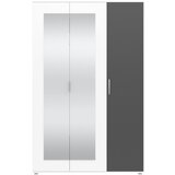 XXXL Omara Za Oblačila Jan, Bela, Antracit | Shoptok.si