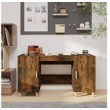  Pisalna miza dimljeni hrast 140x50x75 cm inženirski les | Shoptok.si