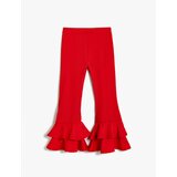 Koton Flared Leg Trousers with Ruffle Detail and Elastic Waist | shoptok.hr