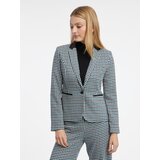 Orsay Black & Blue Women's Patterned Blazer - Women's Cene