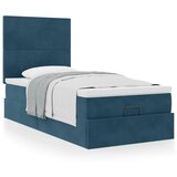 Okvir kreveta s madracima tamnoplavi 90x200cm baršunasti | Eponuda.com