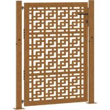  Vrtna vrata 100x125 cm Otporna na vremenske uvjete Čelična Križni Dizajn | shoptok.hr