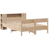 vidaXL Knjižna postelja brez vzmetnice 140x200 cm trdna borovina | Shoptok.si