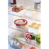 Curver Smart Glass okrugli stakleni držač za hranu 0,6L, proziran / crven Cijene