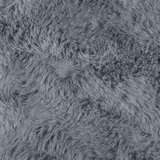  Faux Rabbit Fur Rug Olite Antracit 50 x 80 cm Poliester | shoptok.hr