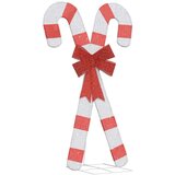 vidaXL Božična dekoracija Candy Cane 50 LEDs Warm White | Shoptok.si