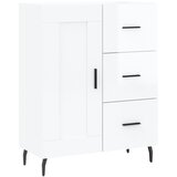 Maison Chic Komoda - Predalnik visok sijaj bela 69,5x34x90 cm inženirski les, (21722682) Cene
