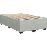vidaXL Krevet s oprugama i madracem svjetlosivi 120x190 cm baršunasti | shoptok.hr