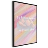  Slika - Try to Be a Rainbow (1 Part) Vertical 40x60 U crnom drvenom okviru | shoptok.hr