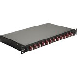 Equip 12-Port Fiber Optic Splice Box, LC Duplex,OM4, 1U, ped, Black | shoptok.hr