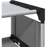 vidaXL Stalak za cipele 4 razine sivi 54x28x55 cm netkana tkanina | shoptok.hr