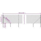  Ograda od žičane mreže sa šiljastim držačima zelena 1,1 x 25 m | shoptok.hr