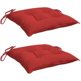  Jastuci za stolice 2 kom boja vina 40x40x7 cm tkanina Oxford | shoptok.hr