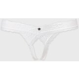 Obsessive Heavenlly Crotchless Thong White XL/XXL Cene