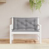 vidaXL Blazina za vrtno klop 2 kosa siva 100x50x7cm oxford tkanina Cene