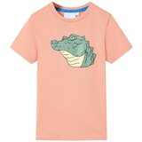 vidaXL Otroška majica s kratkimi rokavi svetlo oranžna 104 | Shoptok.si