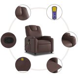  Masažni naslanjač rjavo umetno usnje | Shoptok.si