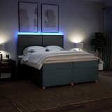  Krevet s oprugama i madracem tamnosivi 200 x 200 cm od tkanine | shoptok.hr