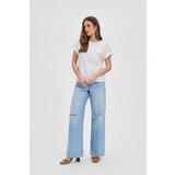 Marisse Cotton T-Shirt Decorated With Beads, White | ePonuda.com