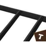 Bigstren metalni regal s 5 polica 180 x 90 x 40 cm, crni, do 1000 kg | shoptok.hr