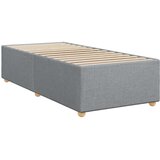 vidaXL Okvir kreveta s oprugama i madrac svjetlosivi 80x200cm tkanina | shoptok.hr