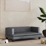 vidaXL Pasja postelja temno siva 80x45x30 cm žamet Cene