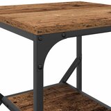 Bocni stol Staro drvo 41 x 40 x 60 cm Inženjerska drva i čelik | shoptok.hr