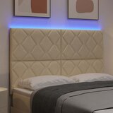  LED glava kreveta Krema 160 cm tkanina | shoptok.hr