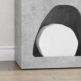 Strani šal Betonsko siva 40 x 35 x 100,5 cm Konstruiran les, (5000107831) | Shoptok.si