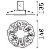 Ideal Lux - Ugradno stropno svetlo 1xGU10/50W/230V belo | Eponuda.com