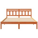  Krevetna konstrukcija Smeđa 140 x 200 cm Čvrsto borovo drvo | shoptok.hr