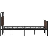  Okvir kreveta bez madraca smeđa boja hrasta 135x190 cm drveni | shoptok.hr