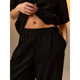 Sinsay Široke hlače s mješavinom lana | shoptok.hr