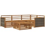  Set vanjskih sofa 5 kom. Prirodna Čvrsto drvo akacije | shoptok.hr