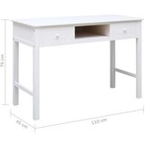  Pisaći stol bijeli 110 x 45 x 76 cm drveni - Bijela | shoptok.hr